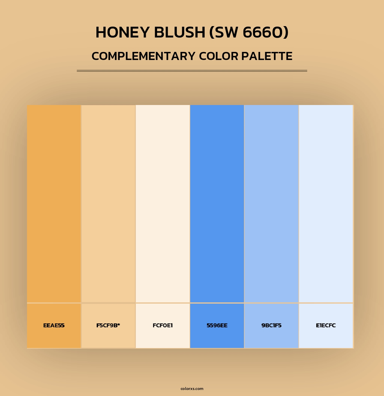 Honey Blush (SW 6660) - Complementary Color Palette