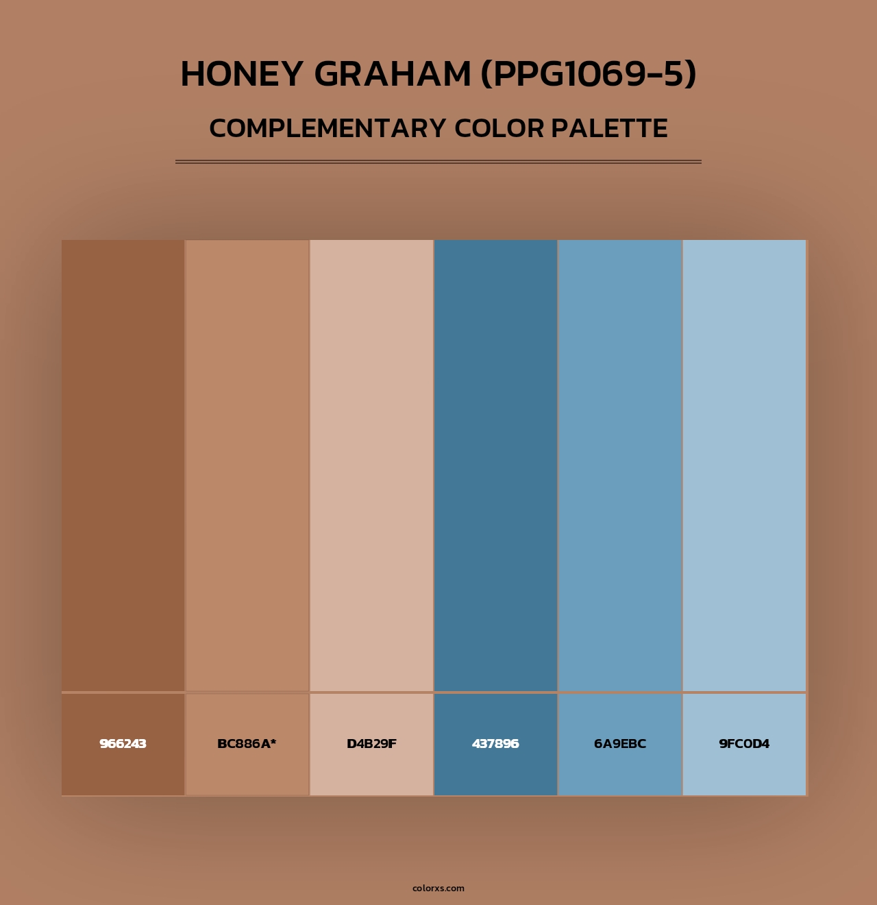 Honey Graham (PPG1069-5) - Complementary Color Palette