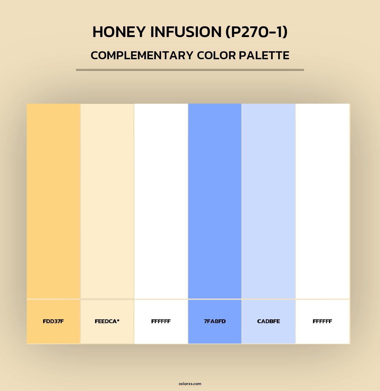Honey Infusion (P270-1) - Complementary Color Palette