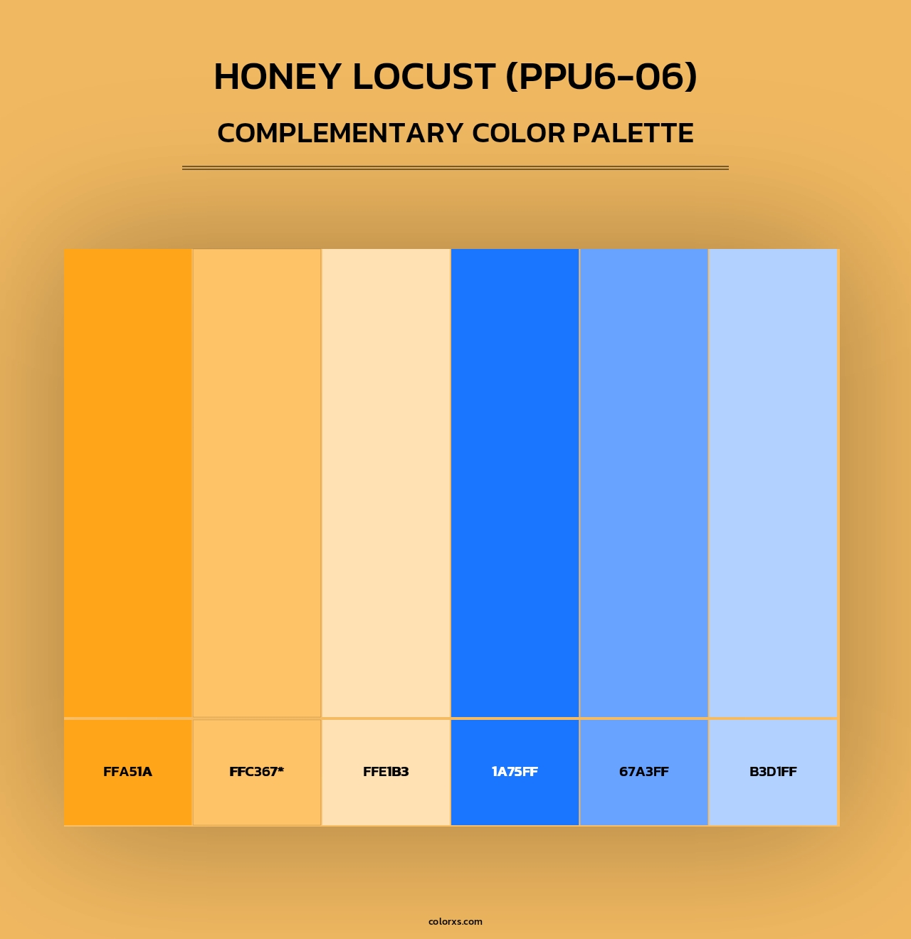 Honey Locust (PPU6-06) - Complementary Color Palette