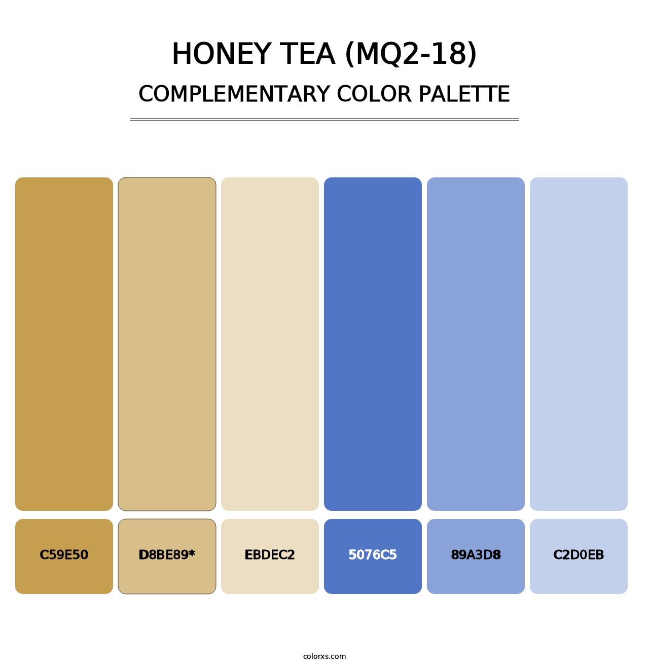 Honey Tea (MQ2-18) - Complementary Color Palette