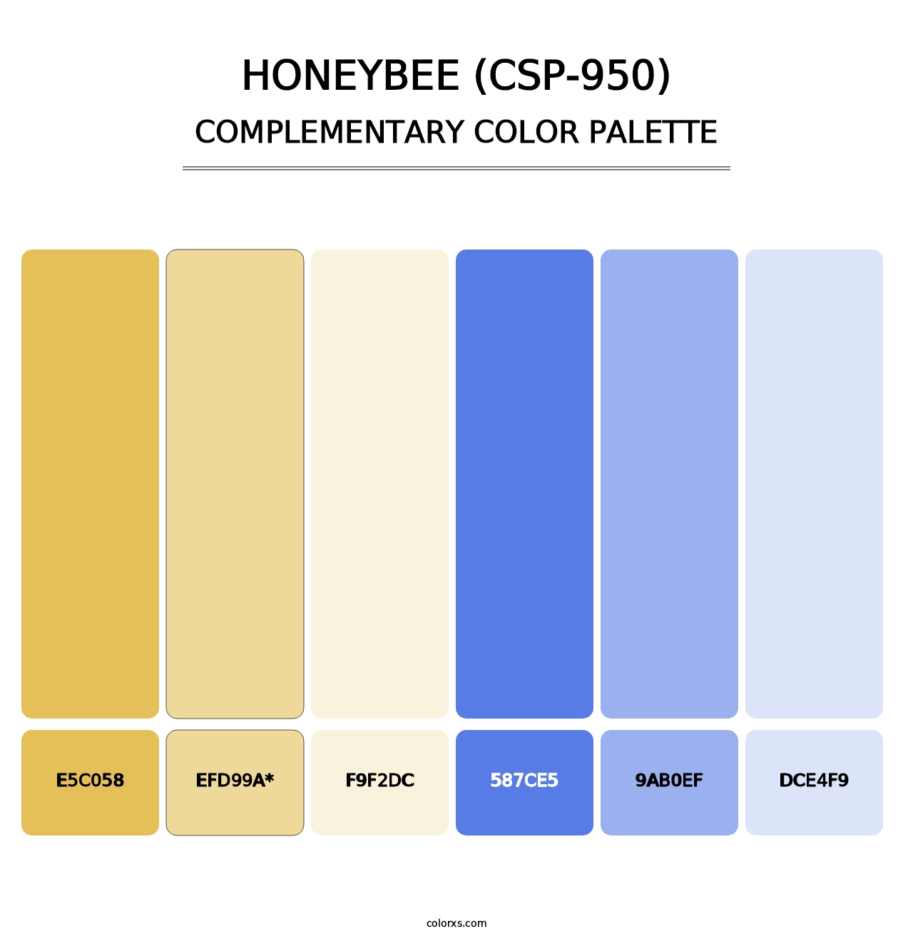 Honeybee (CSP-950) - Complementary Color Palette