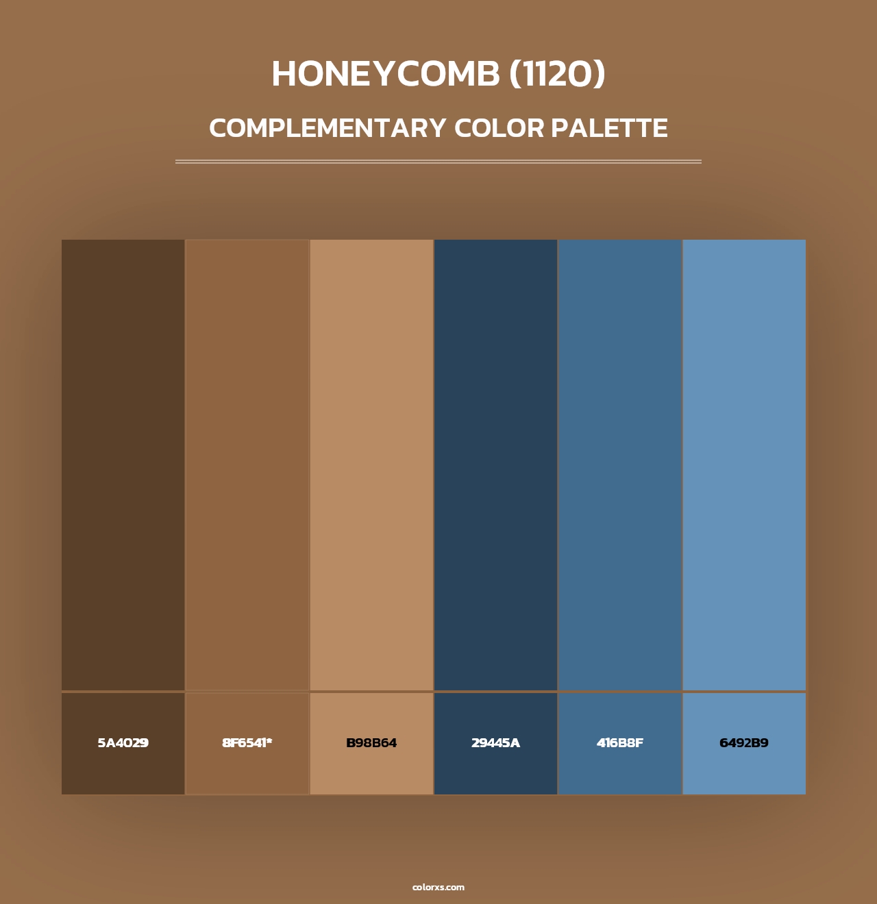 Honeycomb (1120) - Complementary Color Palette