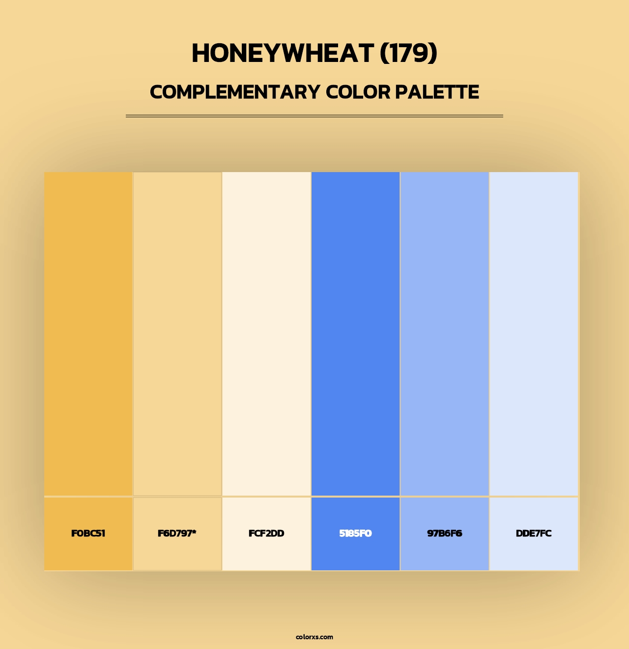 Honeywheat (179) - Complementary Color Palette