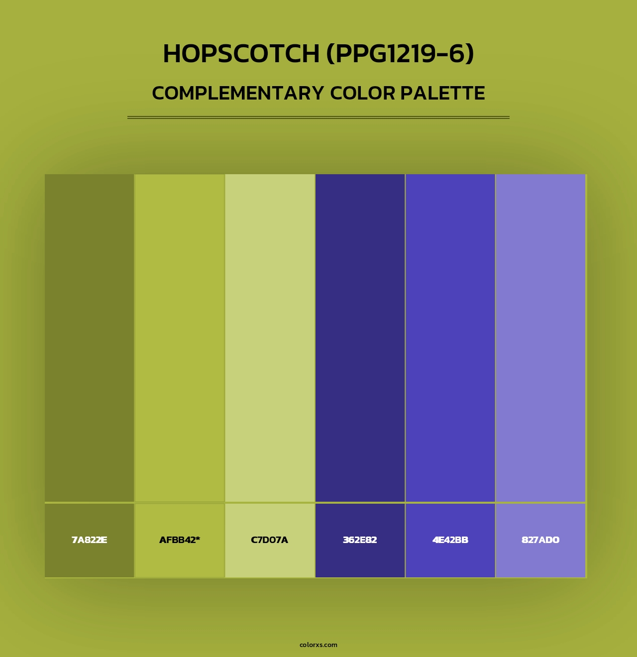 Hopscotch (PPG1219-6) - Complementary Color Palette