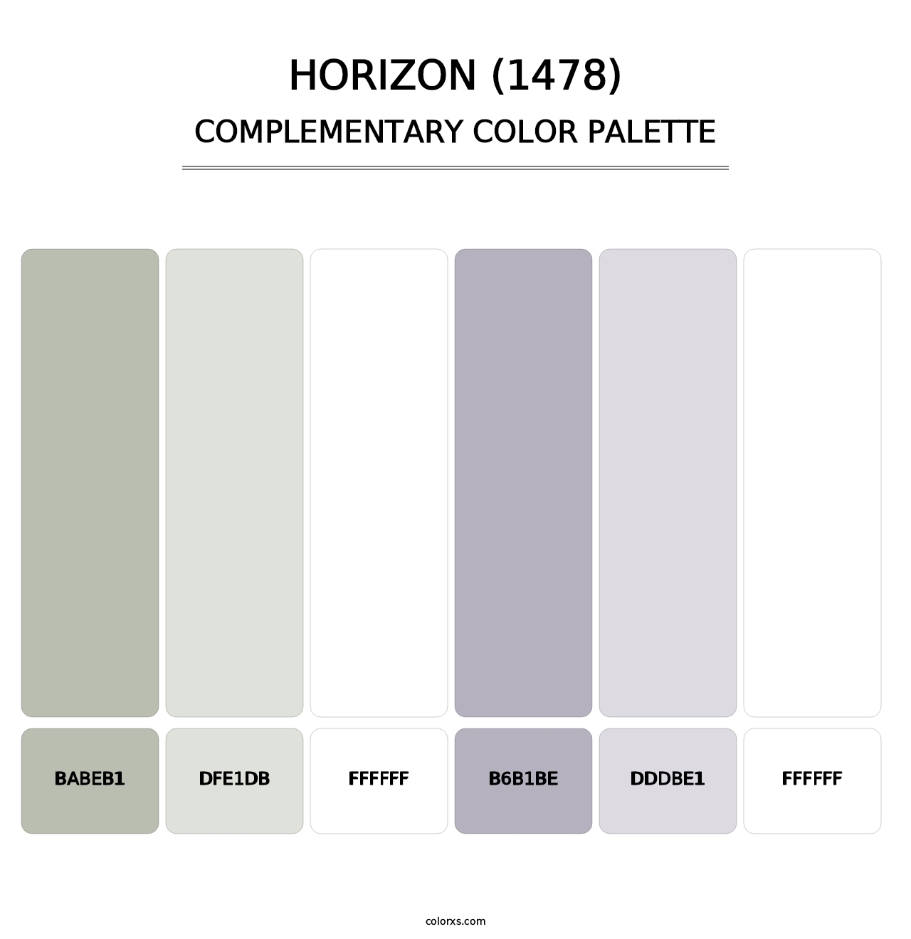 Horizon (1478) - Complementary Color Palette