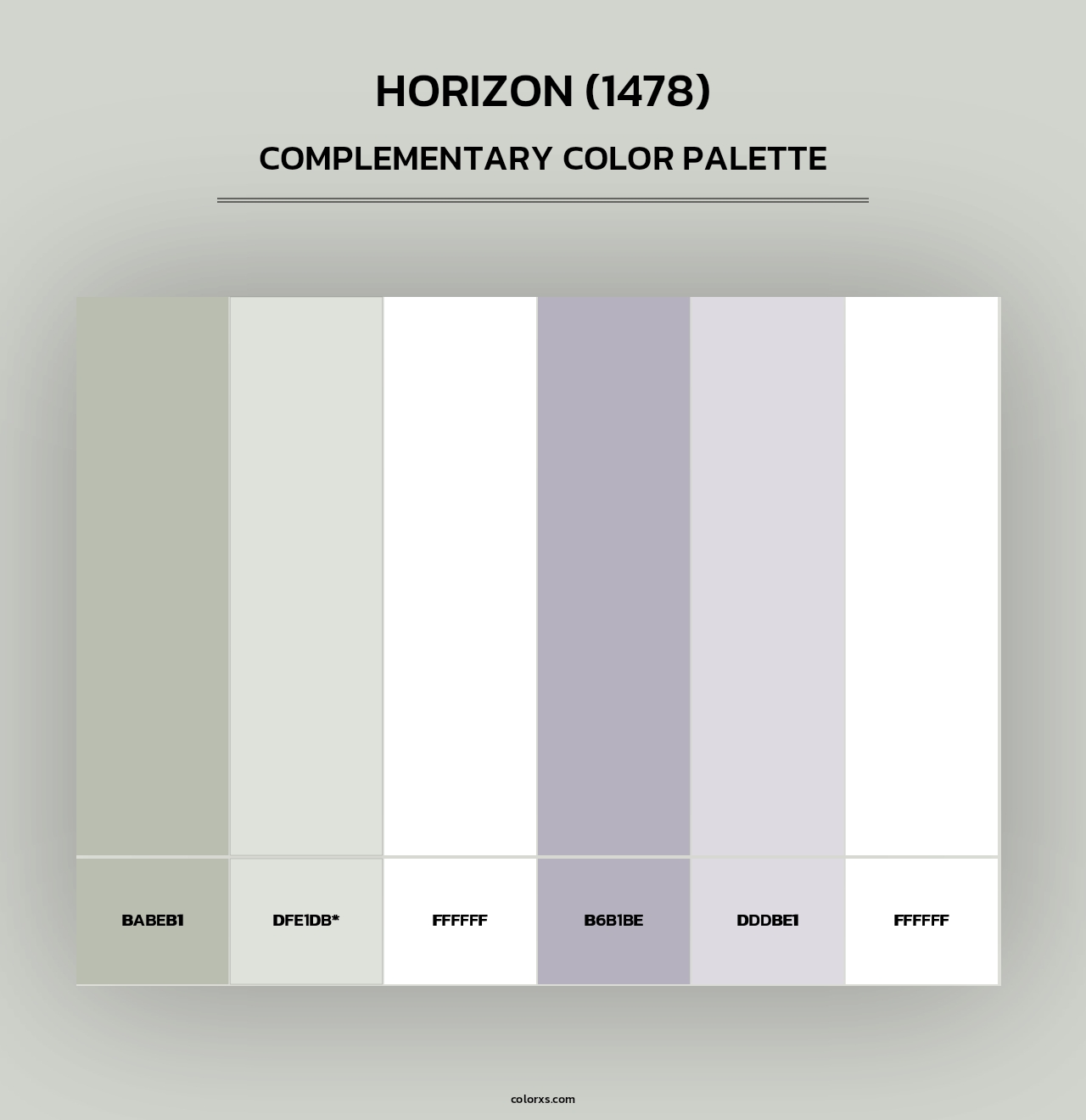 Horizon (1478) - Complementary Color Palette