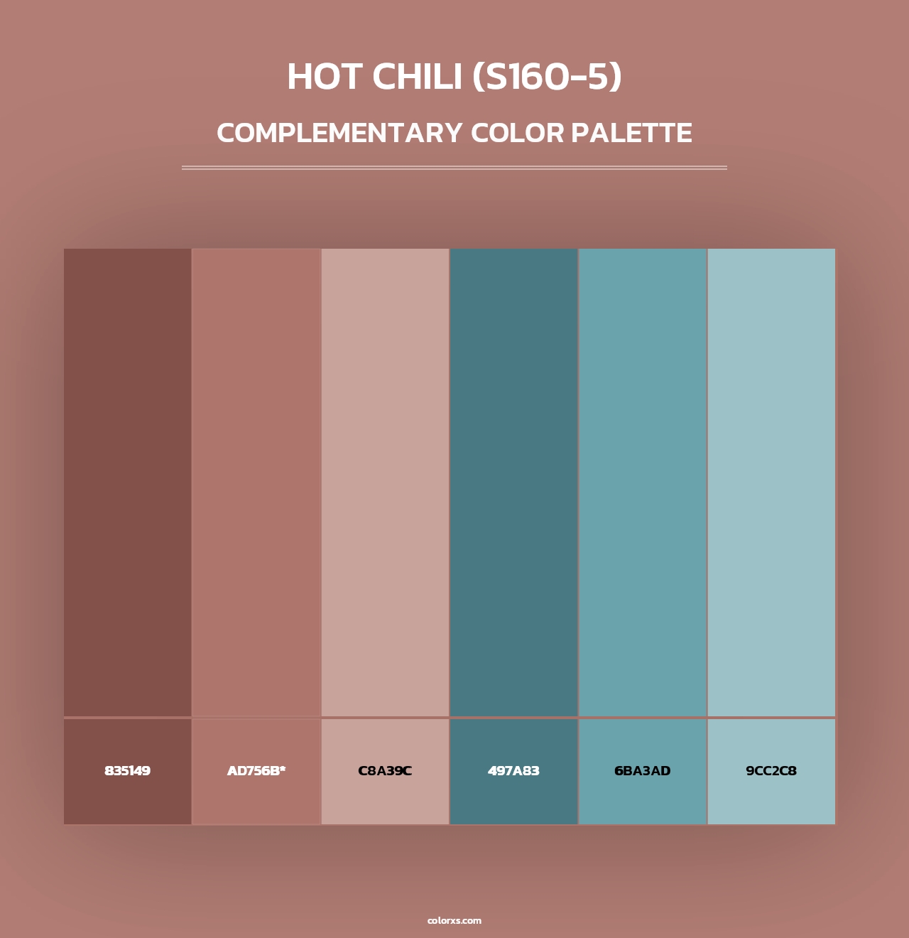 Hot Chili (S160-5) - Complementary Color Palette