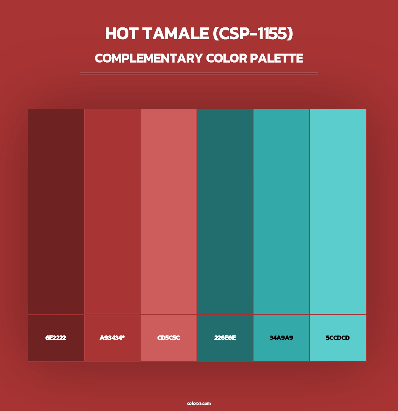 Hot Tamale (CSP-1155) - Complementary Color Palette