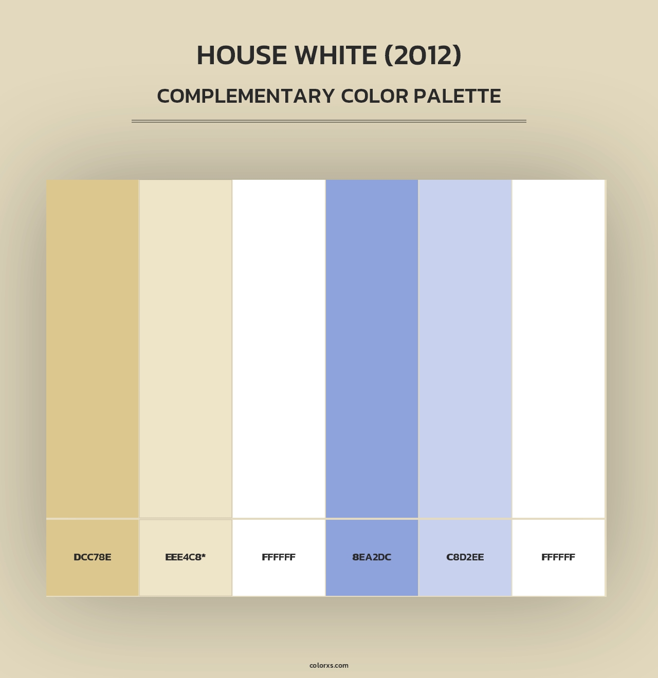 House White (2012) - Complementary Color Palette