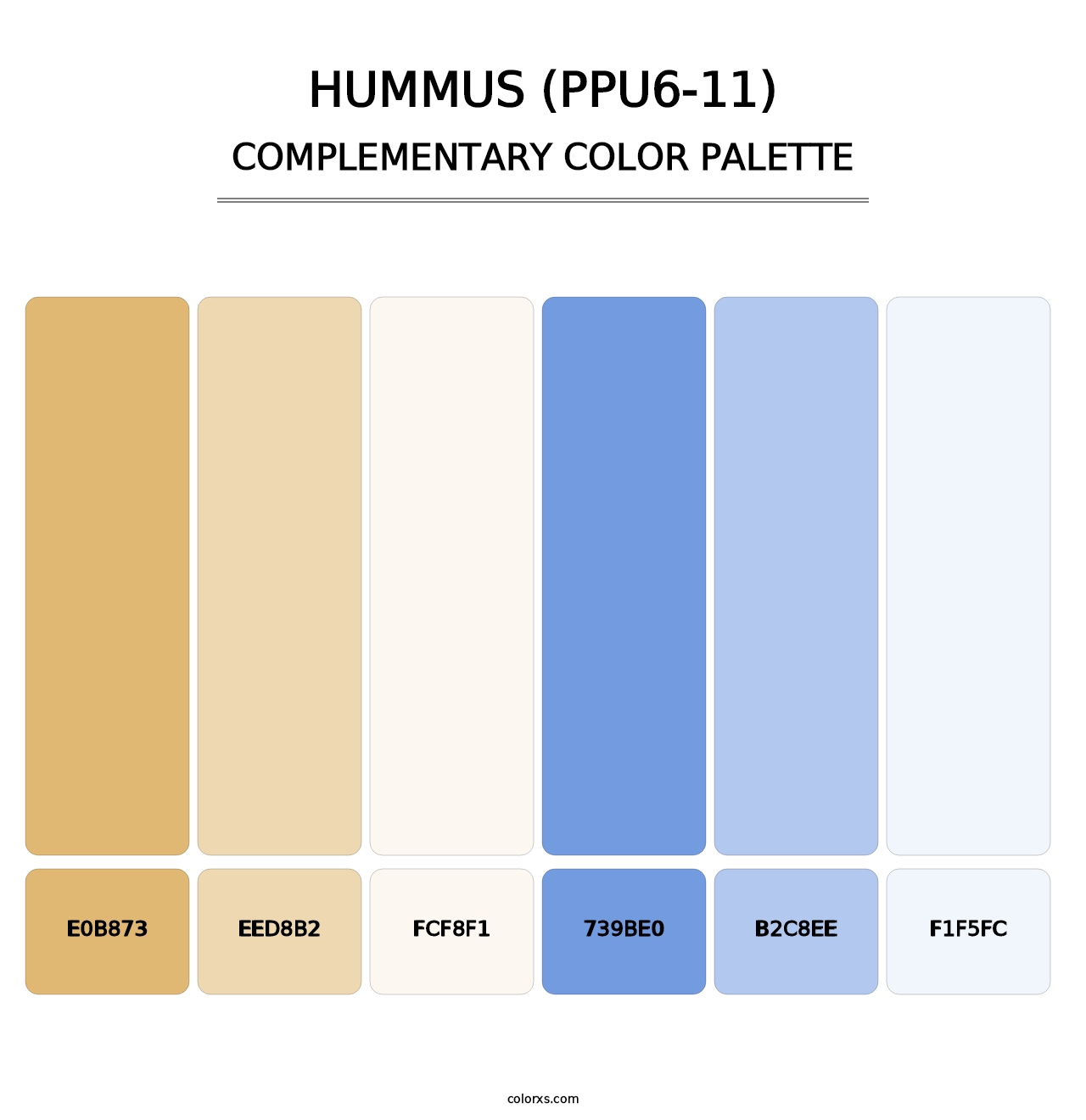 Hummus (PPU6-11) - Complementary Color Palette