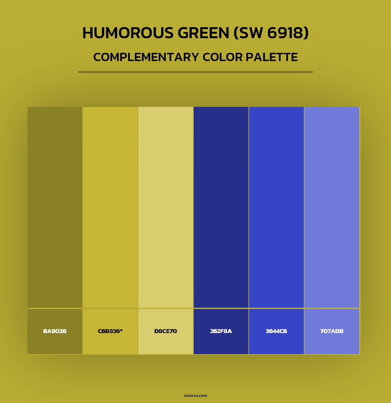 Humorous Green (SW 6918) - Complementary Color Palette