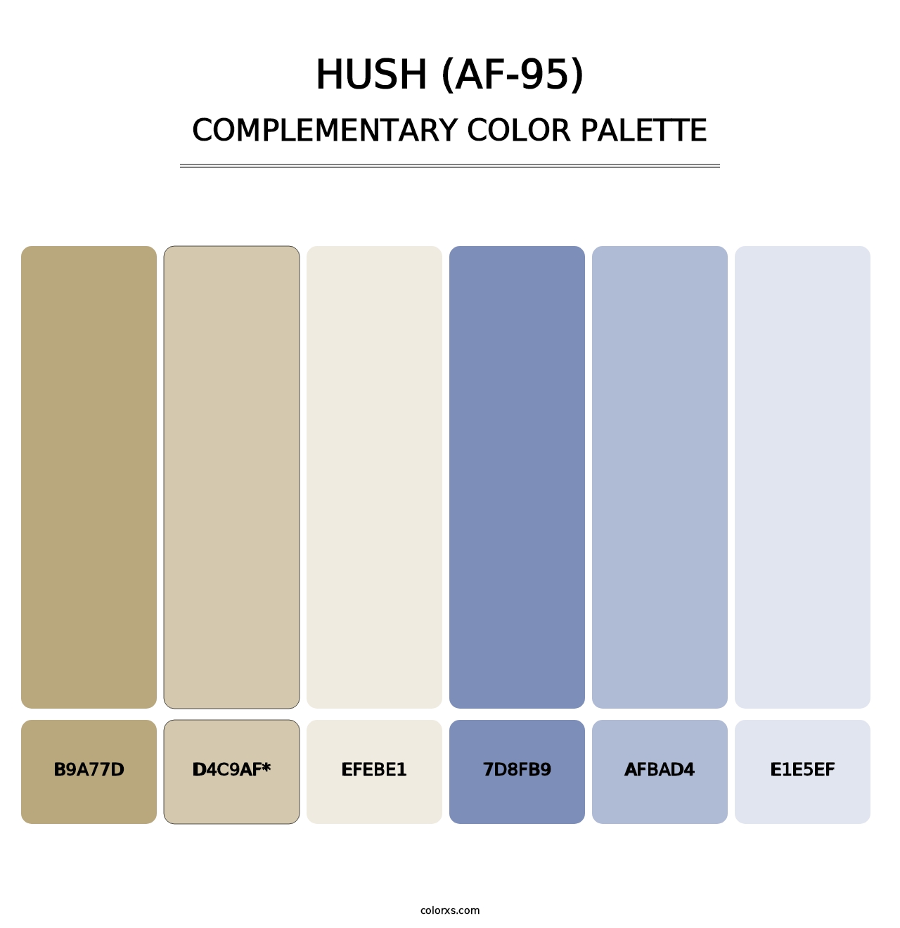 Hush (AF-95) - Complementary Color Palette