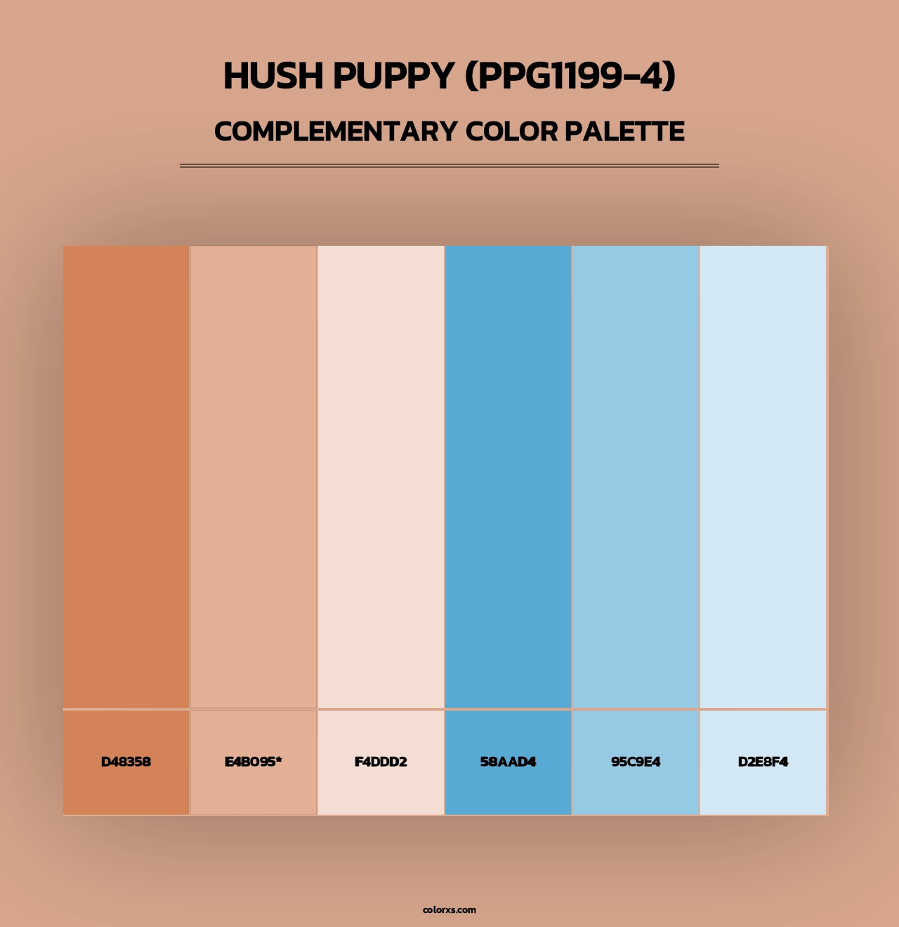 Hush Puppy (PPG1199-4) - Complementary Color Palette