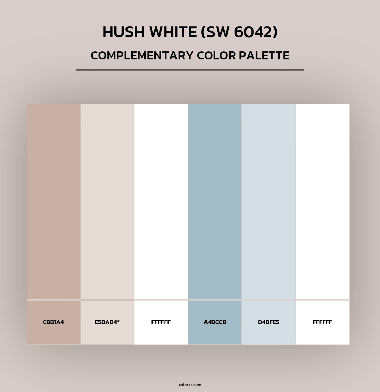 Hush White (SW 6042) - Complementary Color Palette