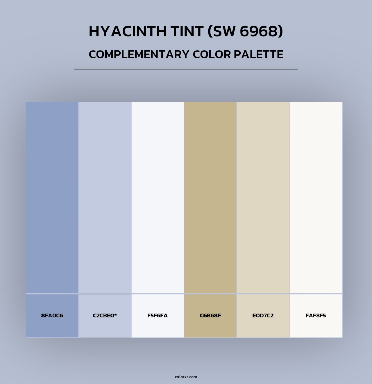 Hyacinth Tint (SW 6968) - Complementary Color Palette