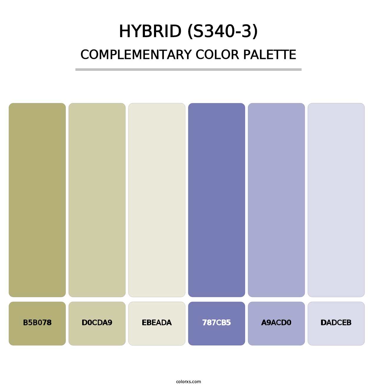 Hybrid (S340-3) - Complementary Color Palette