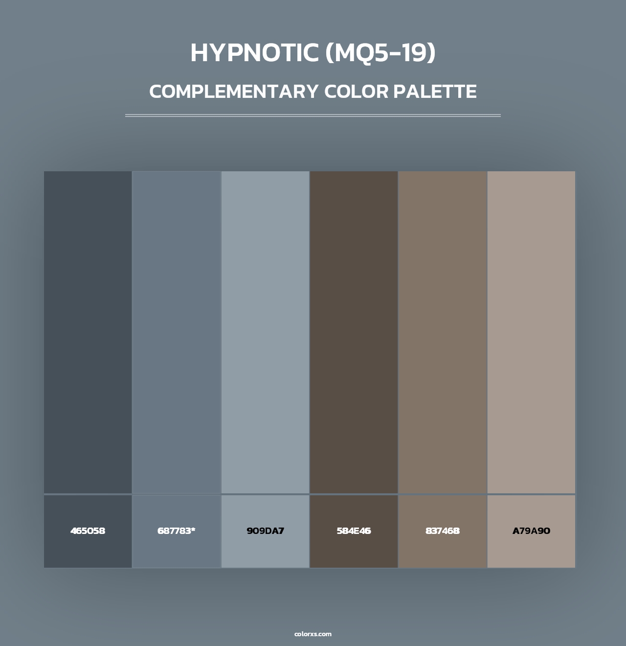 Hypnotic (MQ5-19) - Complementary Color Palette