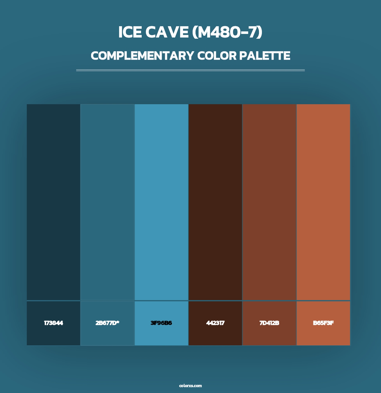 Ice Cave (M480-7) - Complementary Color Palette