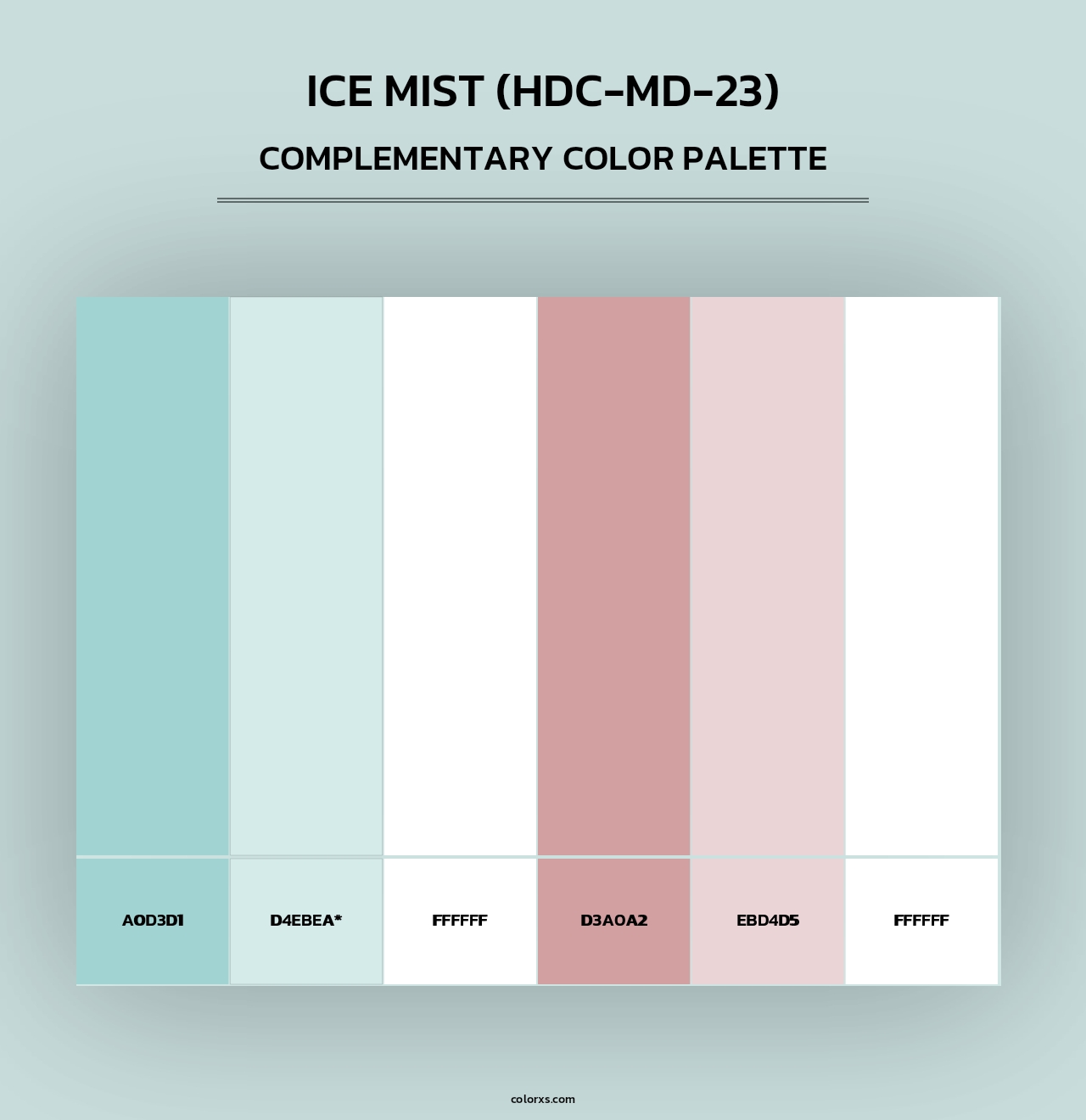 Ice Mist (HDC-MD-23) - Complementary Color Palette