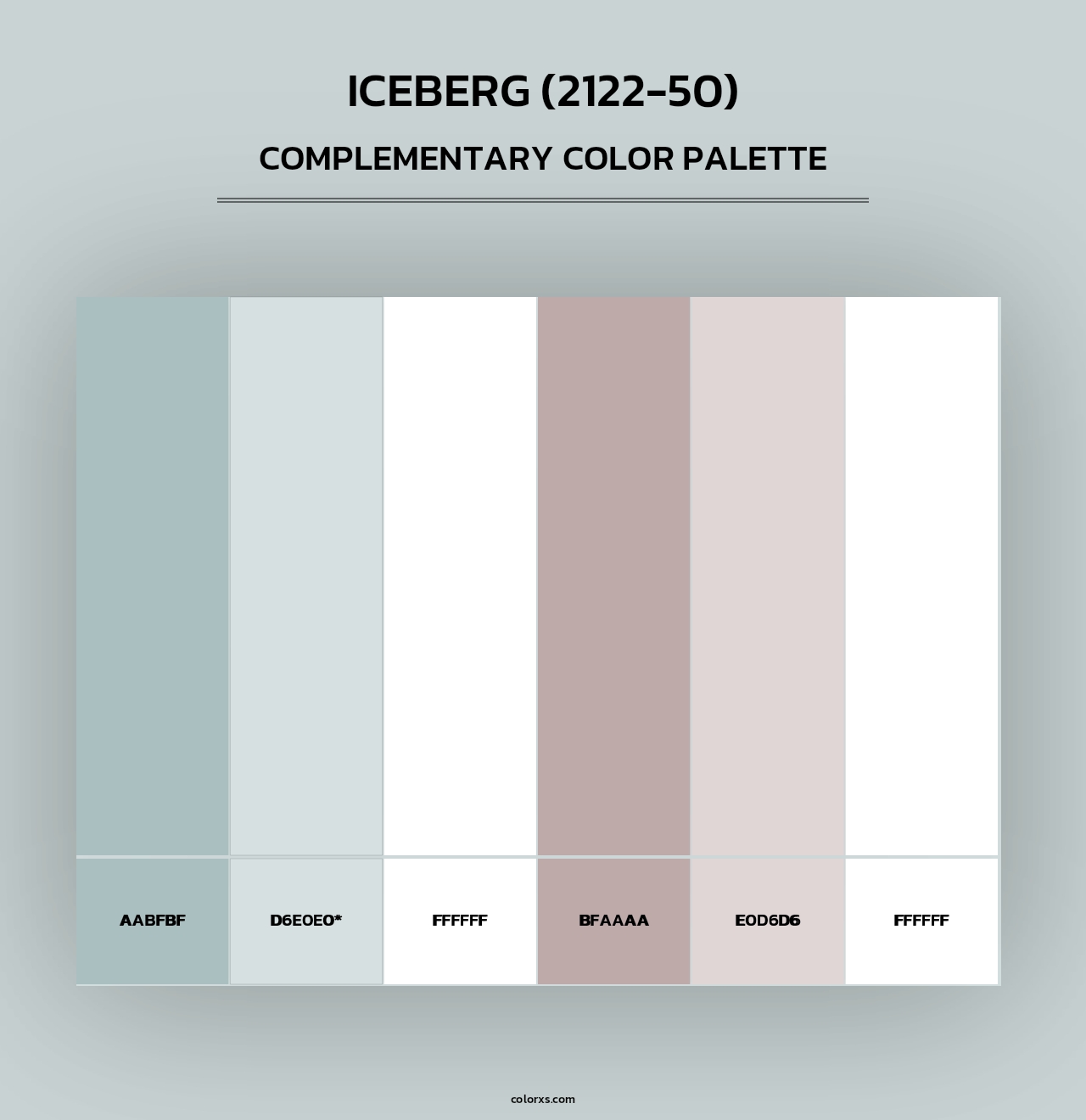 Iceberg (2122-50) - Complementary Color Palette
