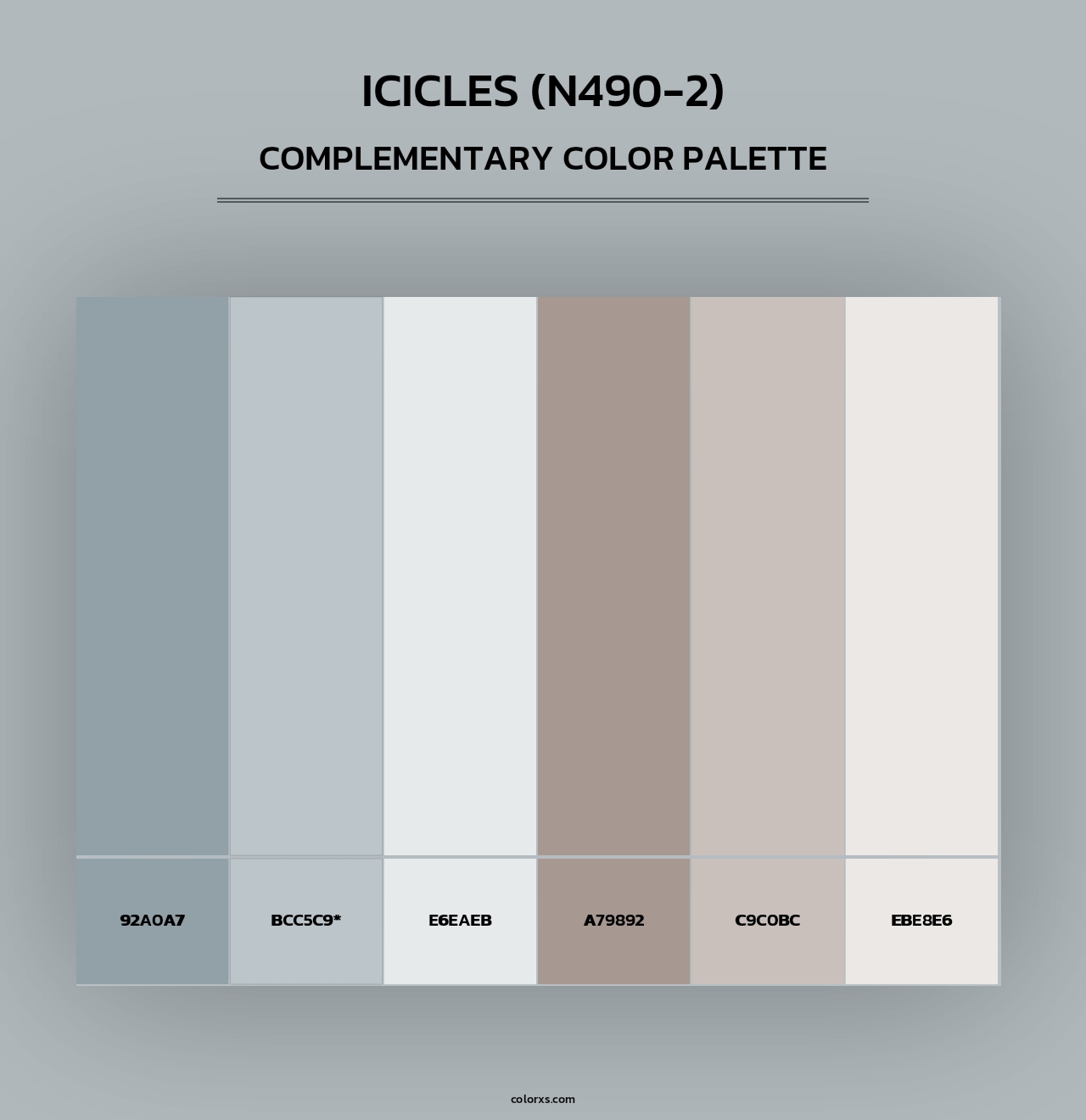 Icicles (N490-2) - Complementary Color Palette