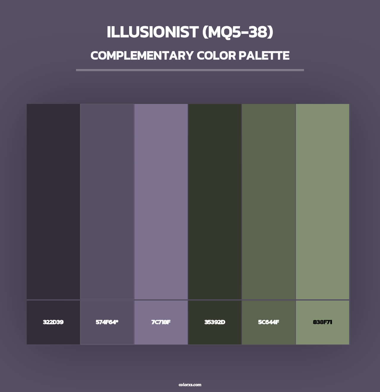 Illusionist (MQ5-38) - Complementary Color Palette