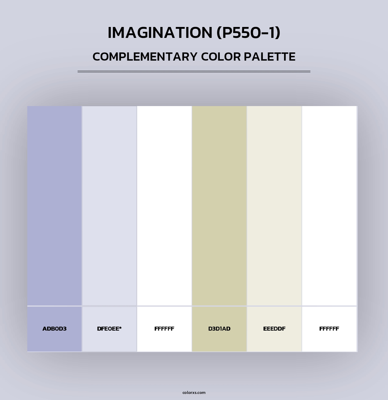 Imagination (P550-1) - Complementary Color Palette