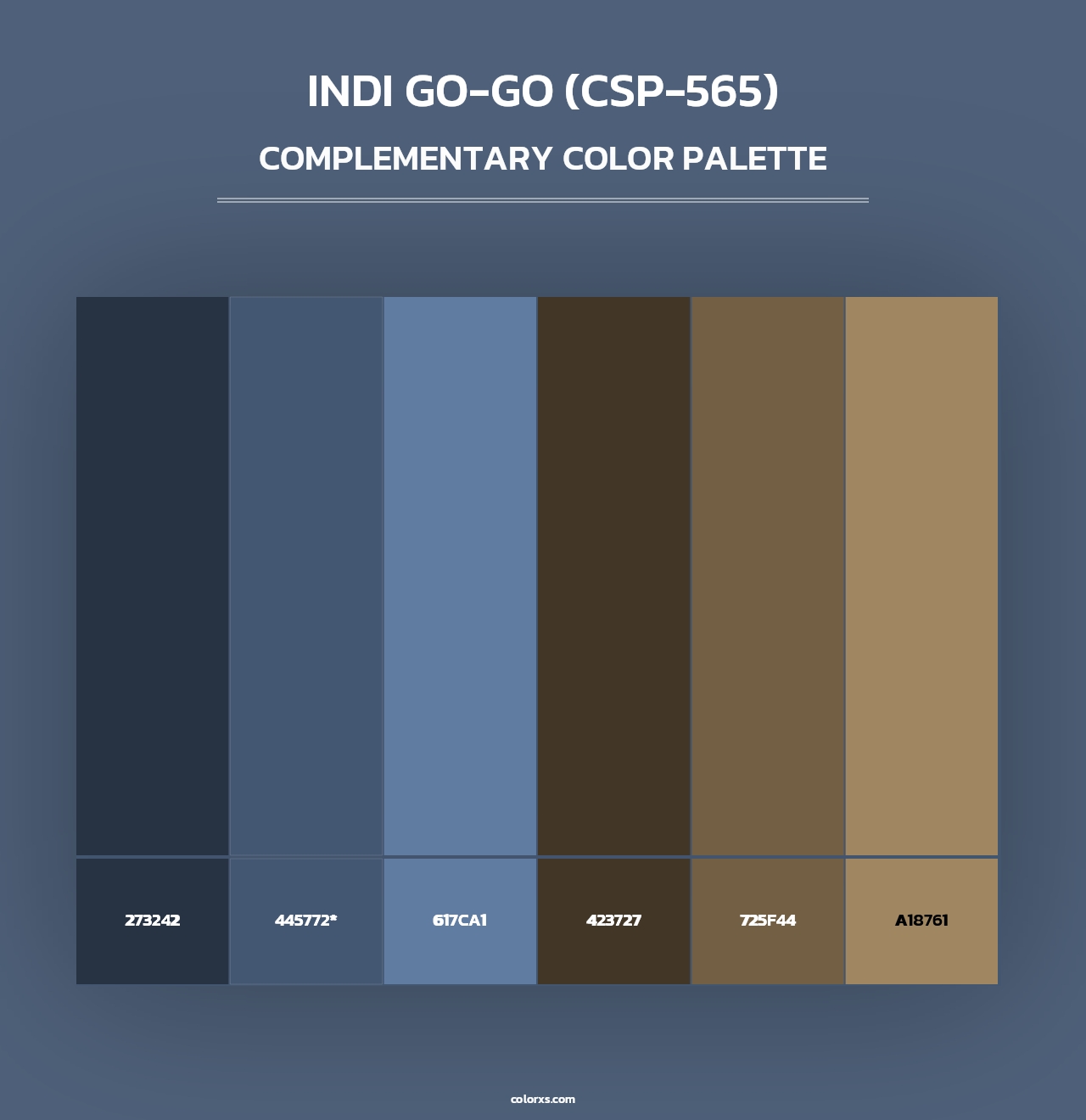 Indi Go-Go (CSP-565) - Complementary Color Palette
