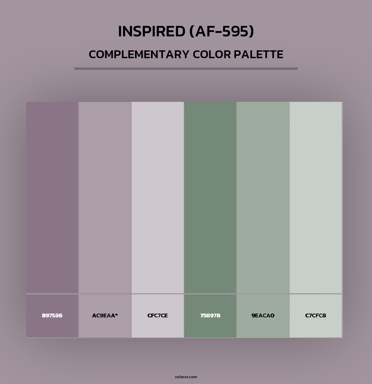 Inspired (AF-595) - Complementary Color Palette