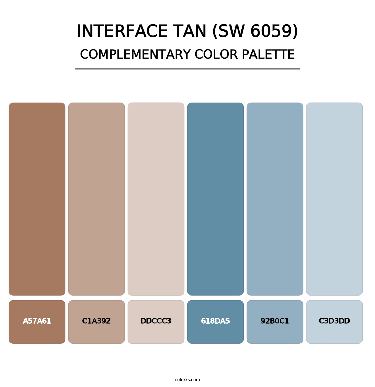 Interface Tan (SW 6059) - Complementary Color Palette