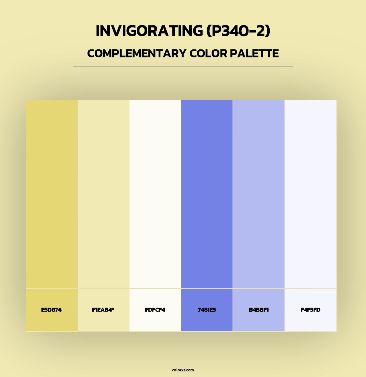 Invigorating (P340-2) - Complementary Color Palette