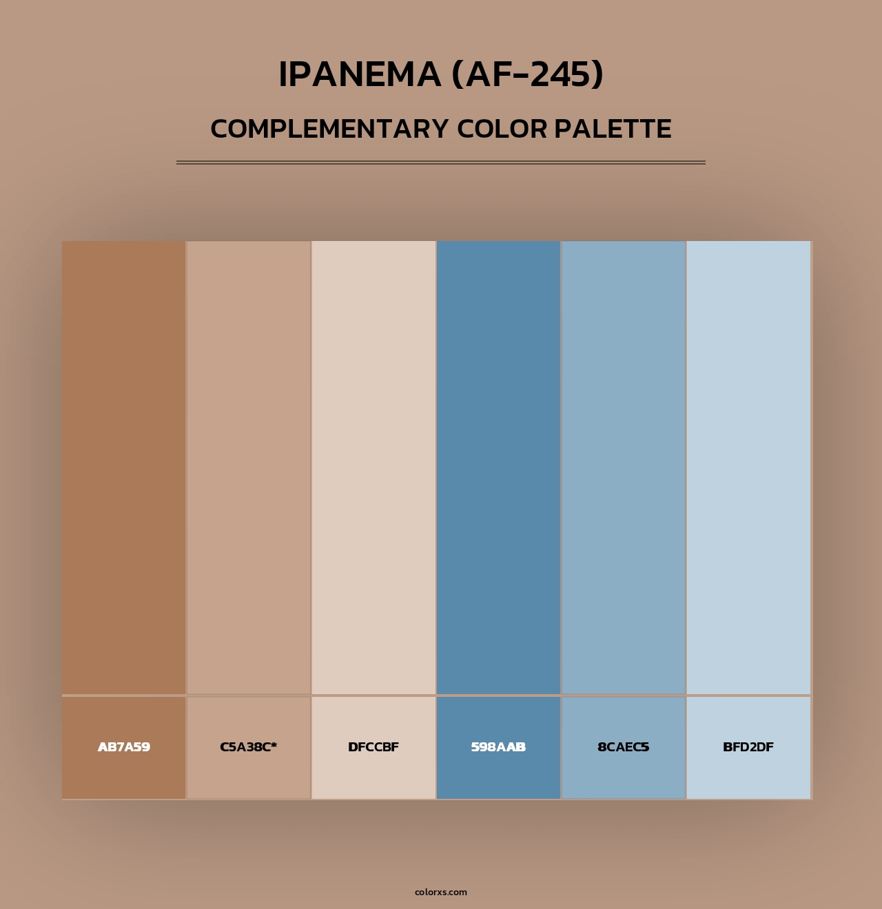 Ipanema (AF-245) - Complementary Color Palette