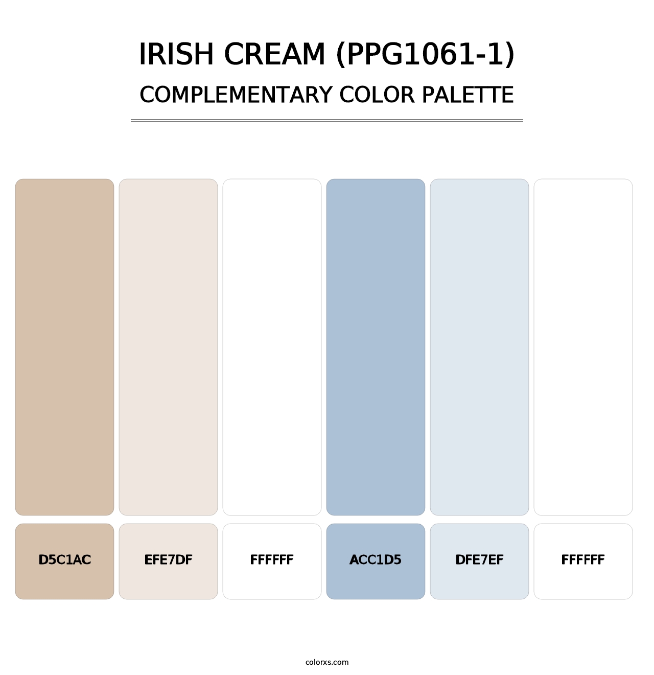 Irish Cream (PPG1061-1) - Complementary Color Palette