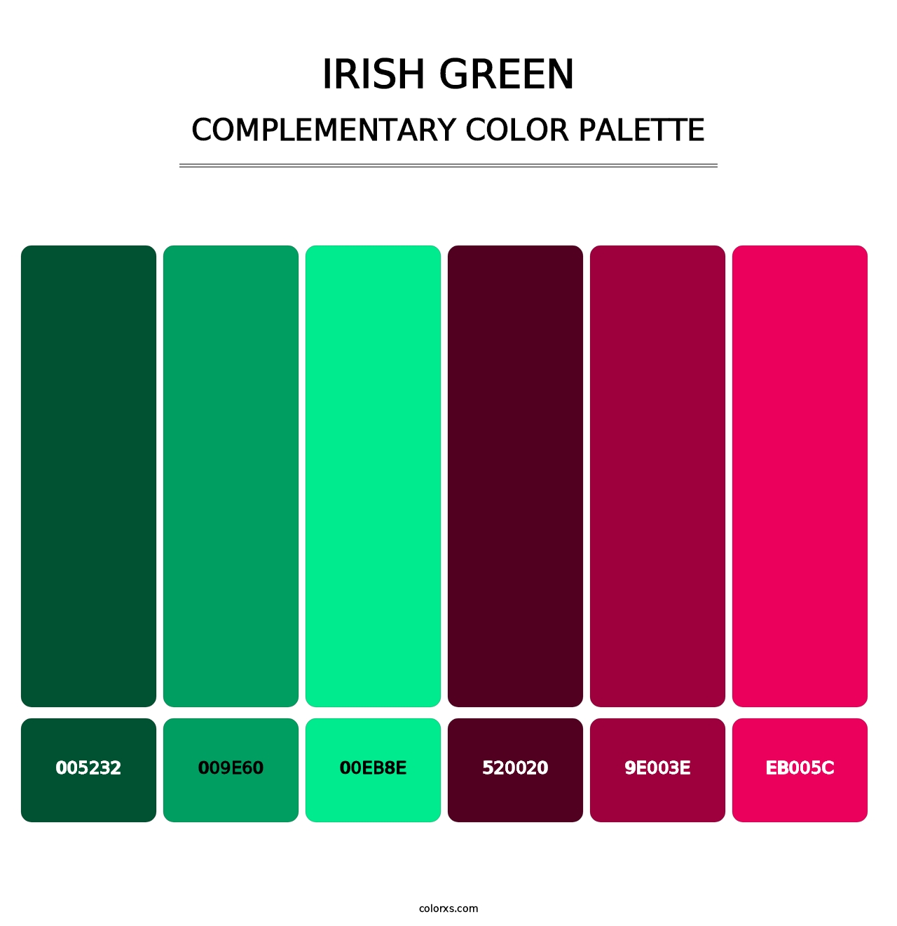 Irish Green - Complementary Color Palette