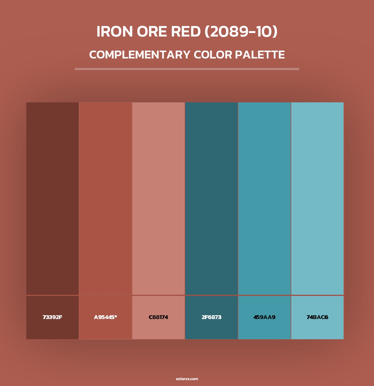 Iron Ore Red (2089-10) - Complementary Color Palette
