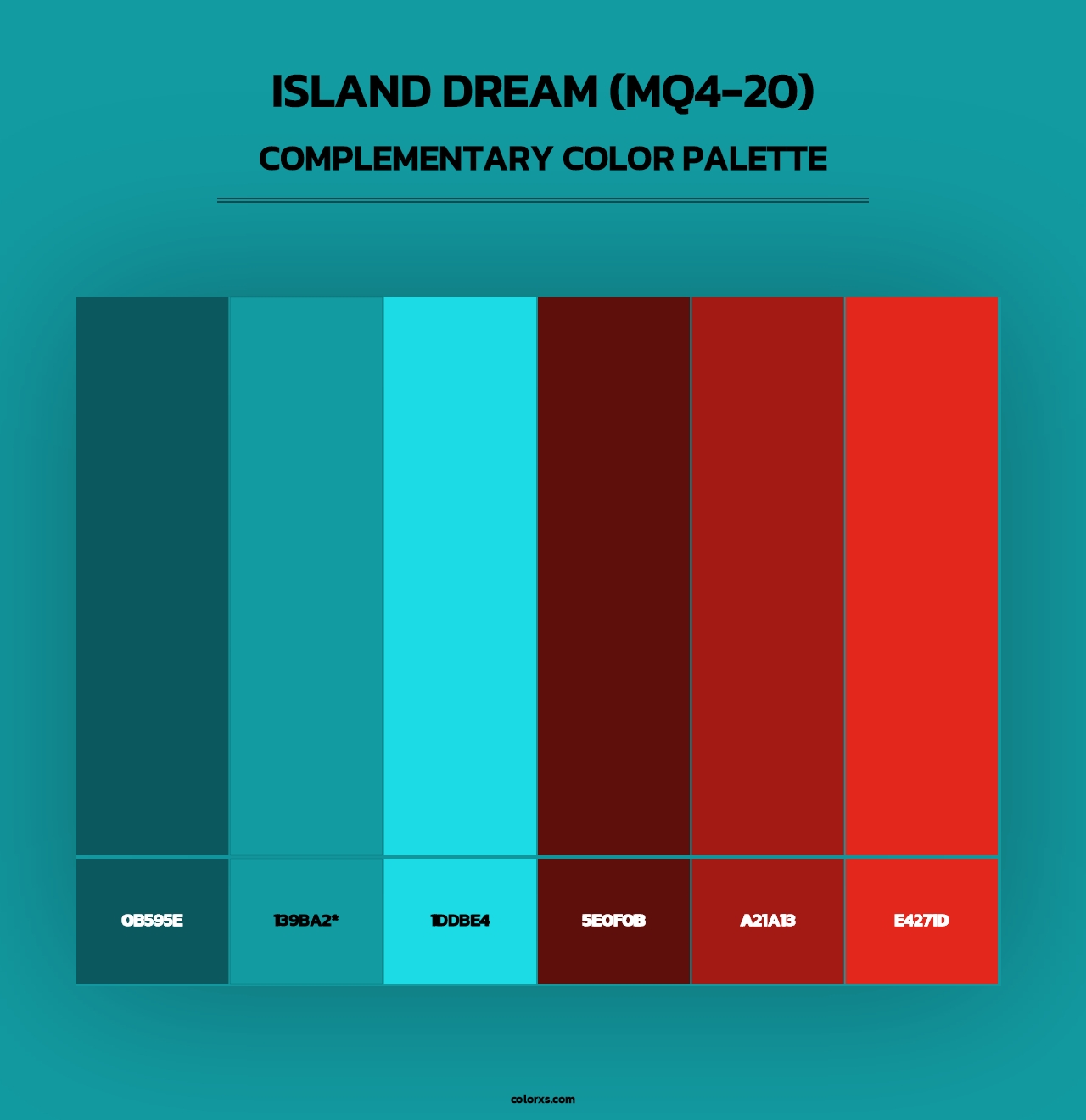Island Dream (MQ4-20) - Complementary Color Palette