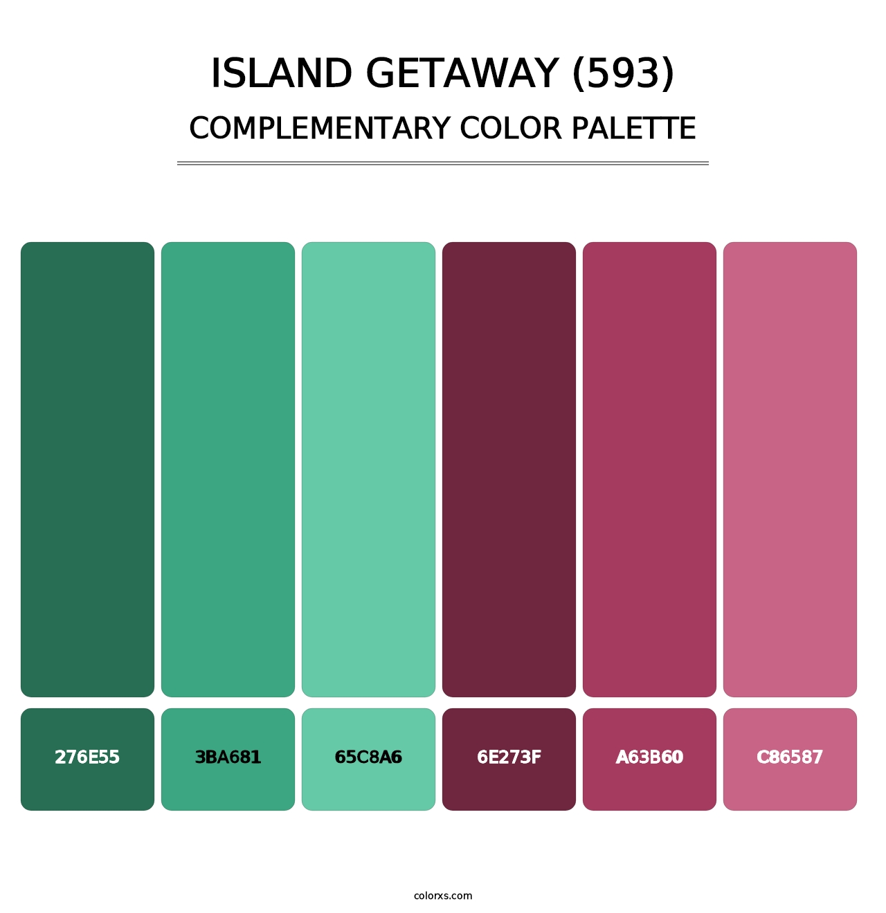 Island Getaway (593) - Complementary Color Palette