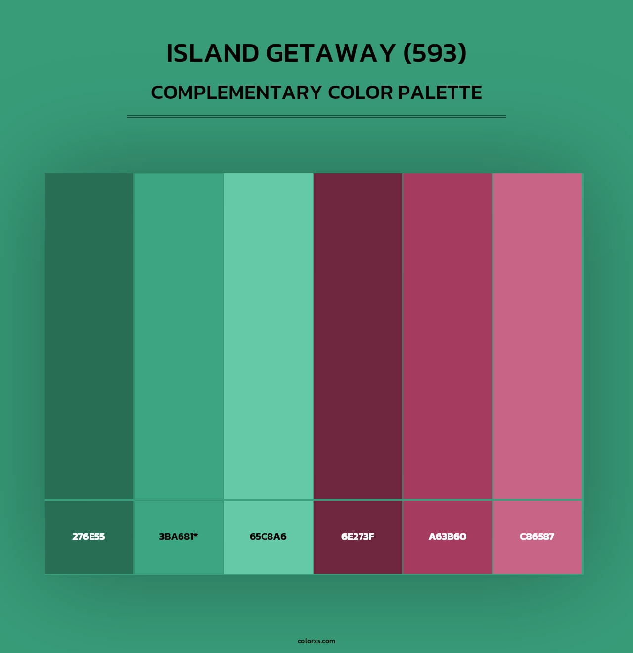 Island Getaway (593) - Complementary Color Palette