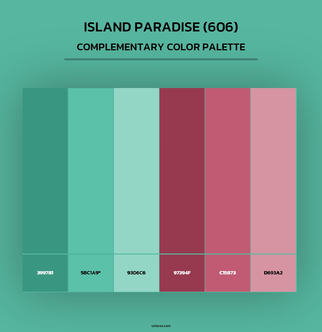 Island Paradise (606) - Complementary Color Palette