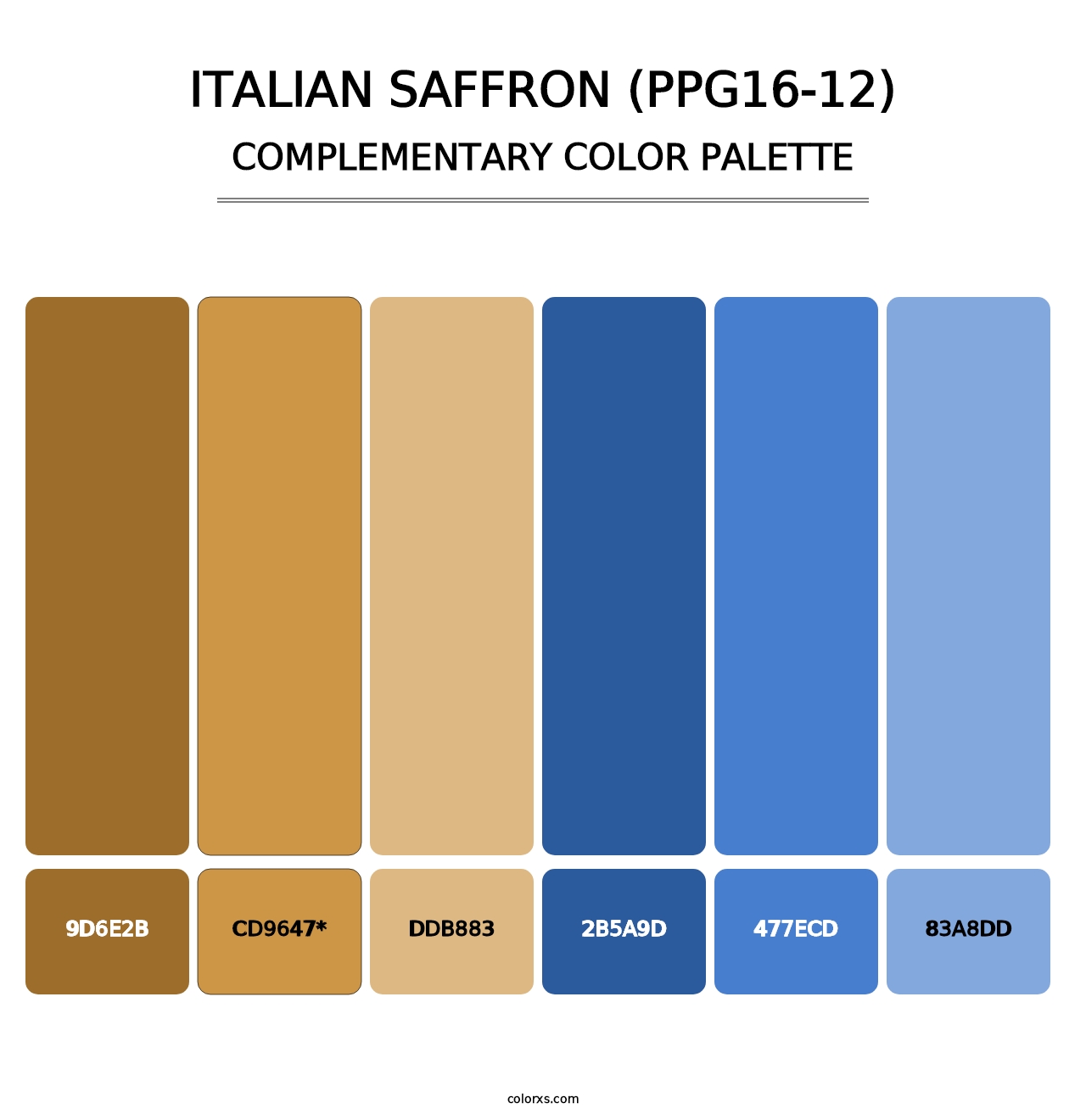 Italian Saffron (PPG16-12) - Complementary Color Palette