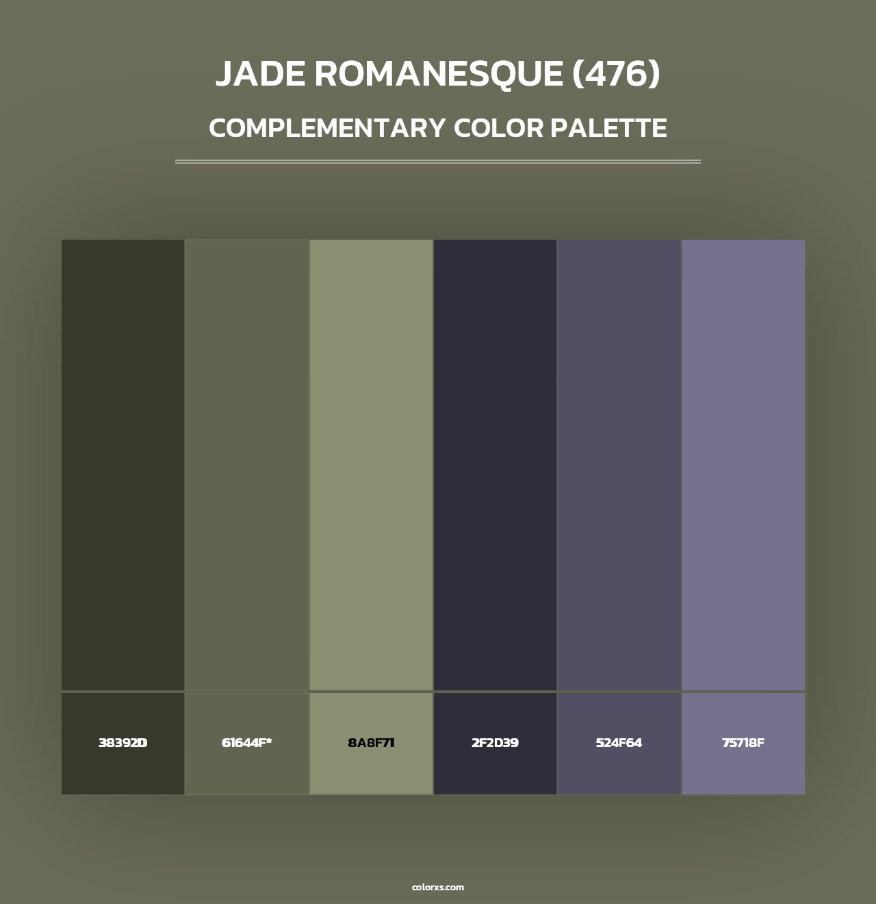 Jade Romanesque (476) - Complementary Color Palette
