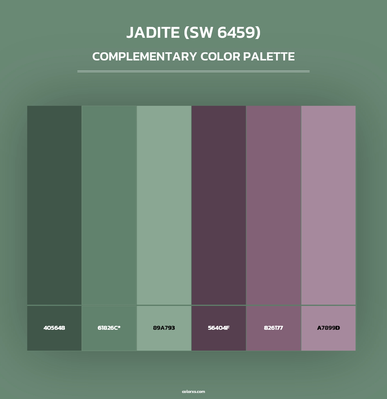Jadite (SW 6459) - Complementary Color Palette