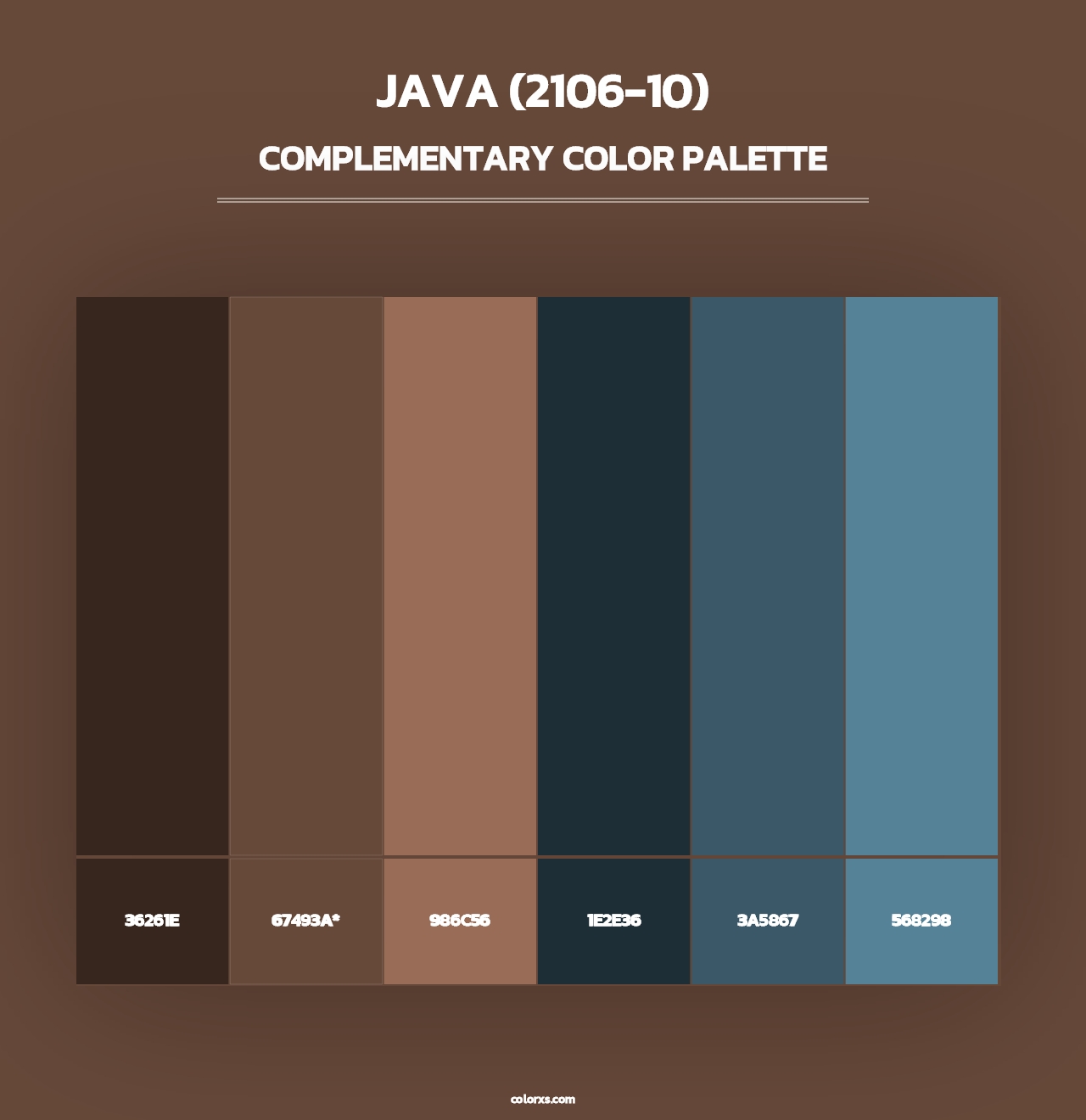 Java (2106-10) - Complementary Color Palette