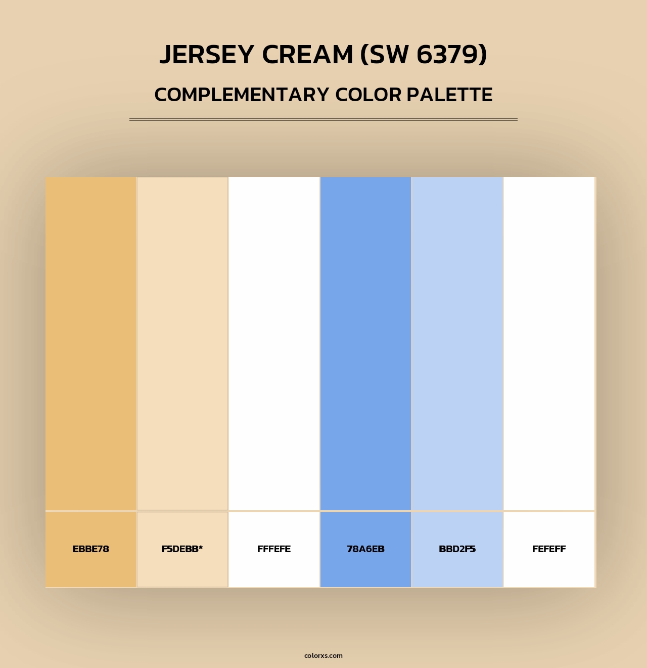 Jersey Cream (SW 6379) - Complementary Color Palette