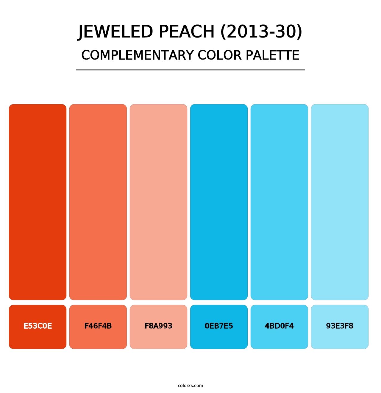 Jeweled Peach (2013-30) - Complementary Color Palette