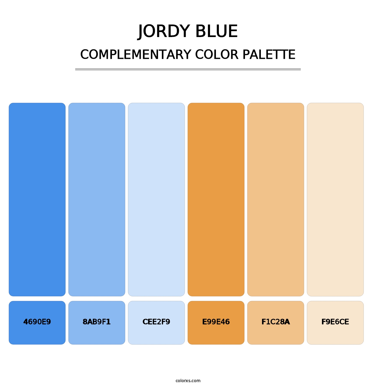Jordy Blue - Complementary Color Palette