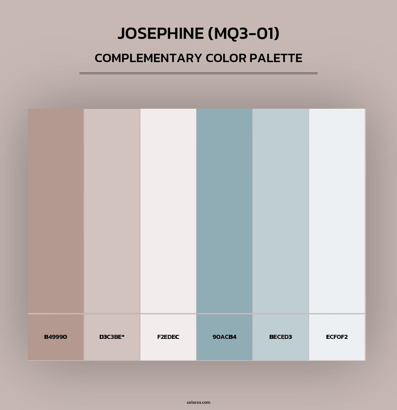 Josephine (MQ3-01) - Complementary Color Palette