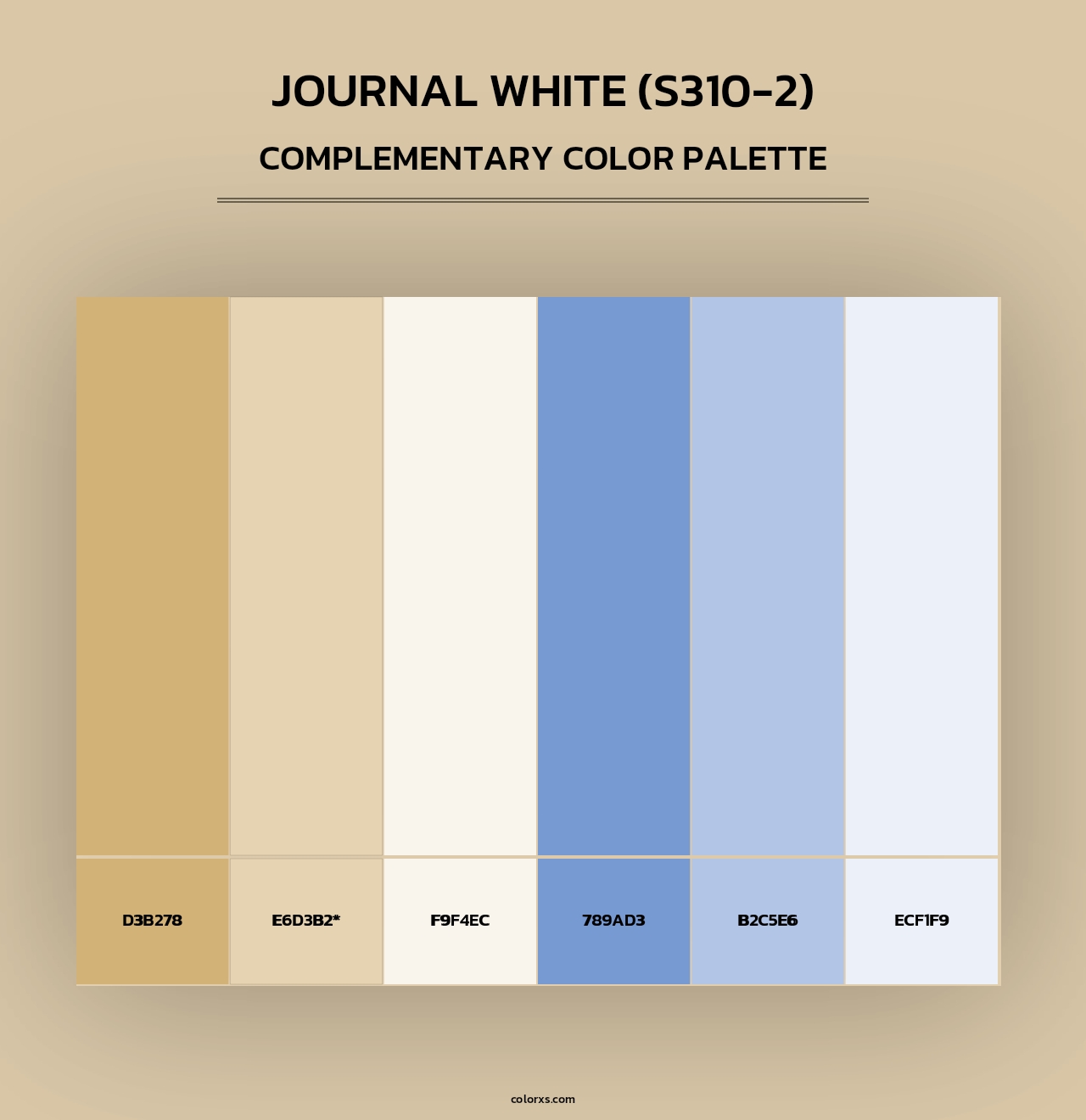 Journal White (S310-2) - Complementary Color Palette