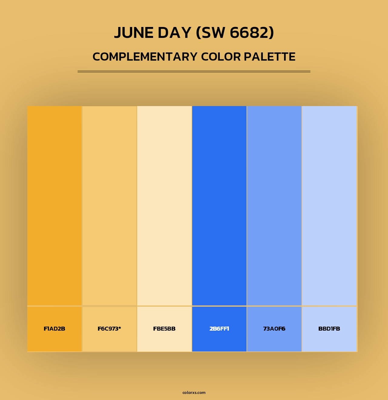 June Day (SW 6682) - Complementary Color Palette